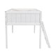 preview thumbnail 6 of 23, Harper&Bright Designs Wood Low Loft Bed with Convertable Ladder