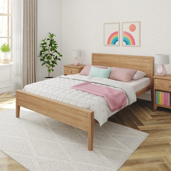Max and Lily Queen-Size Bed with Panel Headboard - On Sale