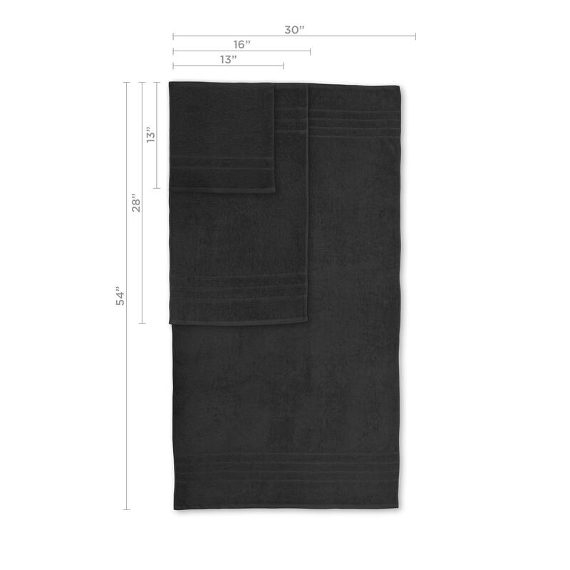 Martex Ultimate Performance Cotton Low-Lint Soft Absorbent Towel Set