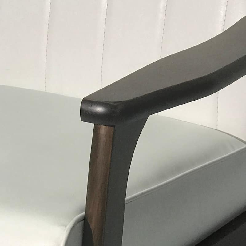 Modern Faux Leather Upholstered Accent Chair聽