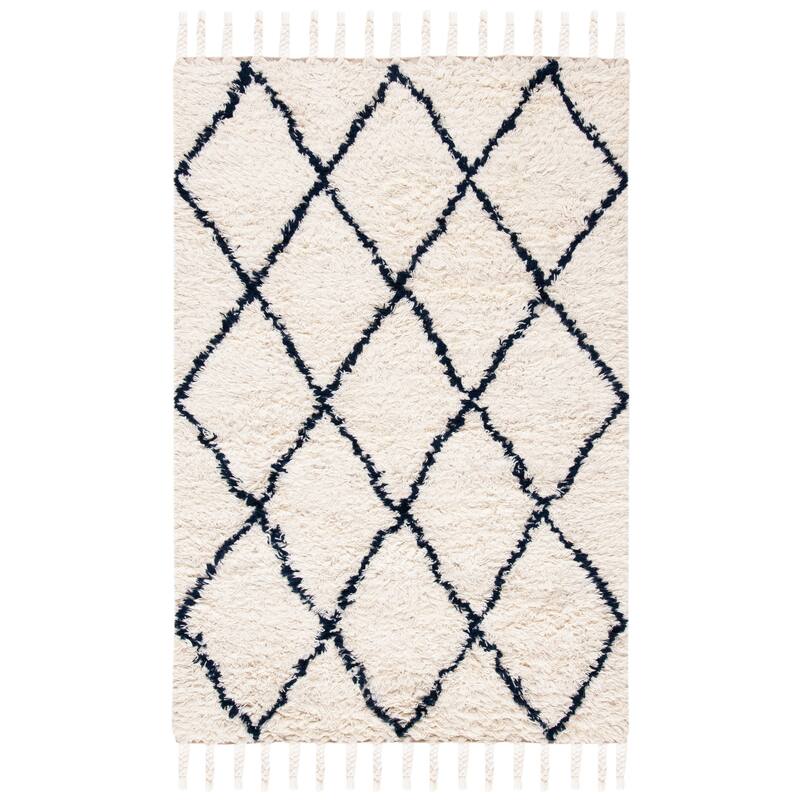 SAFAVIEH Handmade Casablanca Shag Daiana 1.4-inch Thick Wool Rug