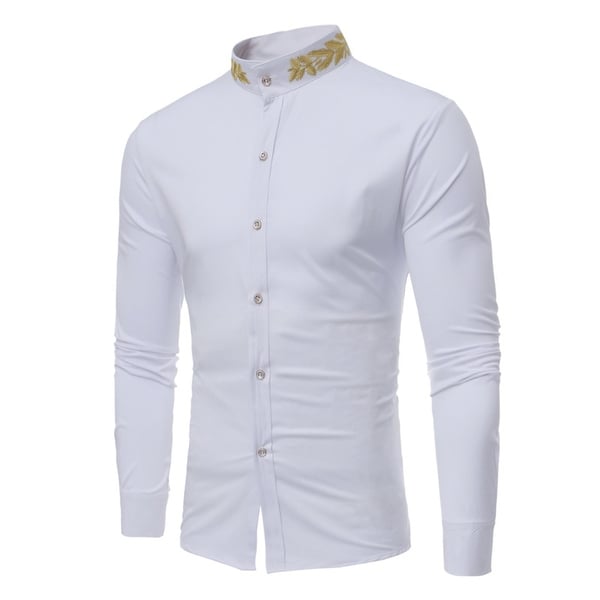 mens embroidered dress shirts