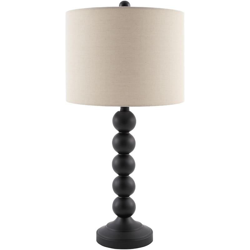 Livabliss Zelda Traditional Accent Table Lamp - Black/Beige