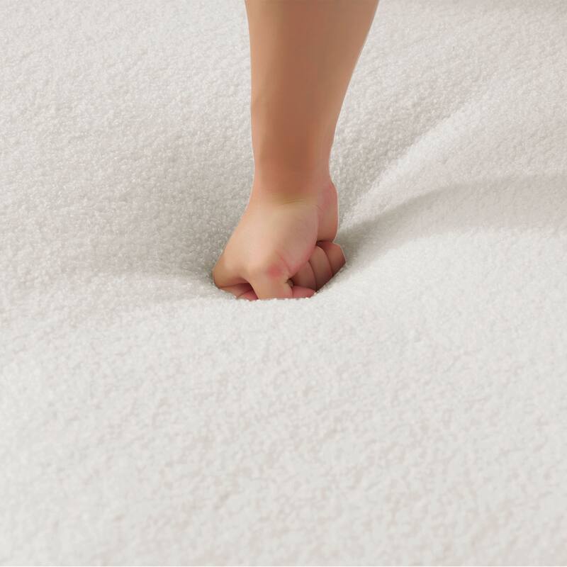 66.93" Curved Loveseat Compression Sponge Sofa