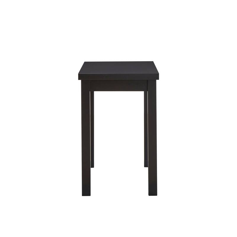 Solid Rectangular Bar Table - 46" - Antique Black Finish