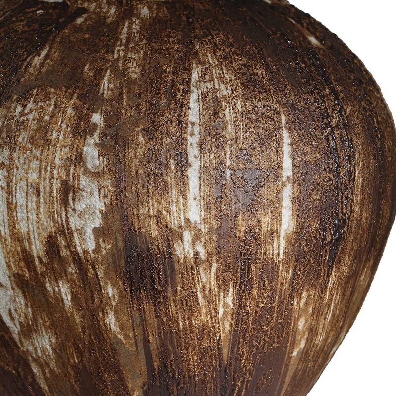 Uttermost McKinley Textured Brown Table Lamp - 16.00" W x 22.50" H x 16.00" D