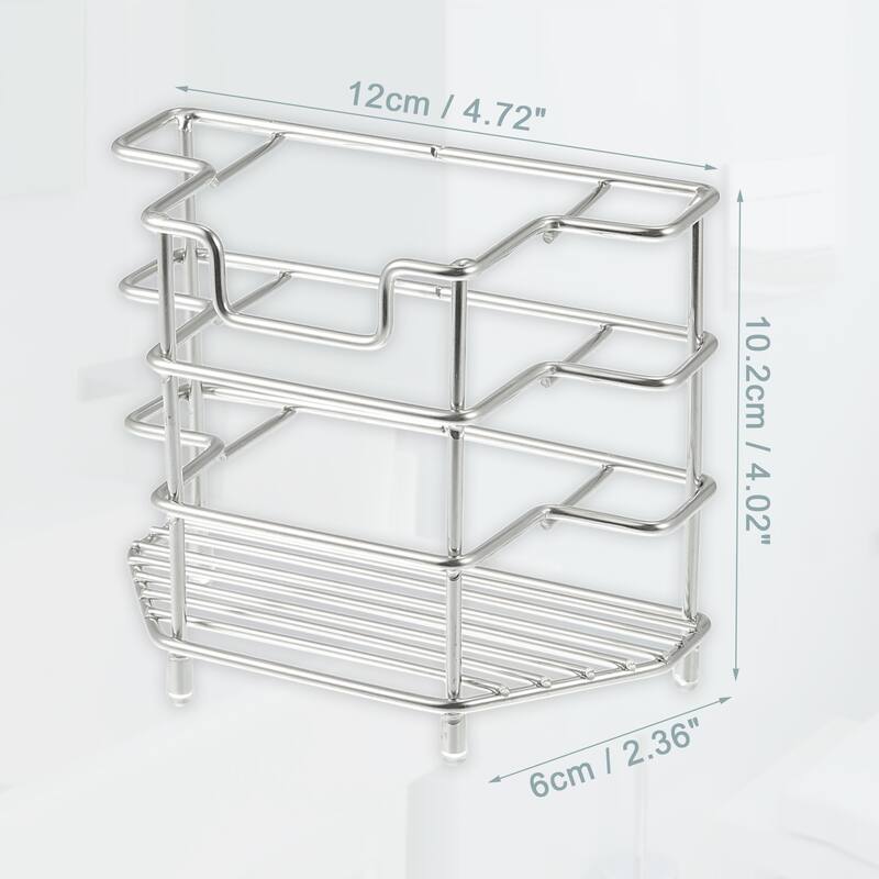 3 Slots 304 Stainless Steel Toothbrush Holder, Toothpaste Holder Stand