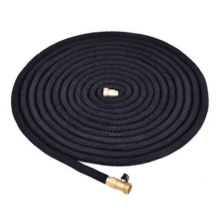 Shop Costway 100ft Expanding Flexible Water Hose Pipe Home Garden Hose Watering Black Overstock 16565467