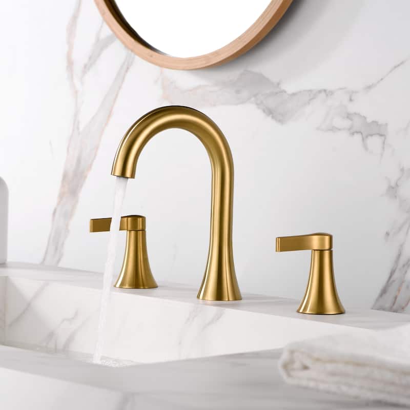 Luxier WSP11-T Widespread Bathroom Faucet with Pop-Up Drain