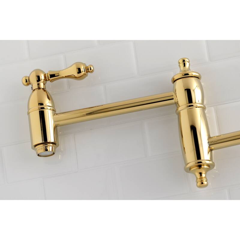 Restoration Wall Mount Pot Filler Kitchen Faucet