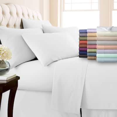 No-slip Ultra-soft Deep Pocket 6-piece Bed Sheet Set