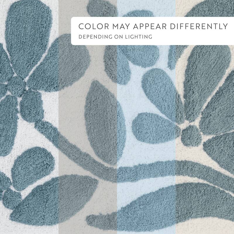 Becky Cameron 100% Cotton Floral Patterned Bath Mat