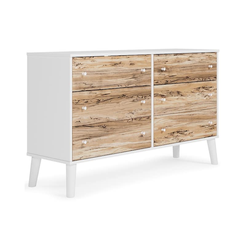 Ashley Furniture Piperton Two-tone Brown/White Chest of Drawers