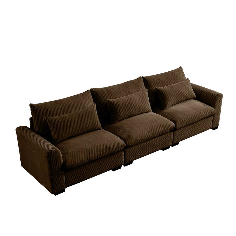 GDFStudio- Mark Corduroy Three-Seater Sofa