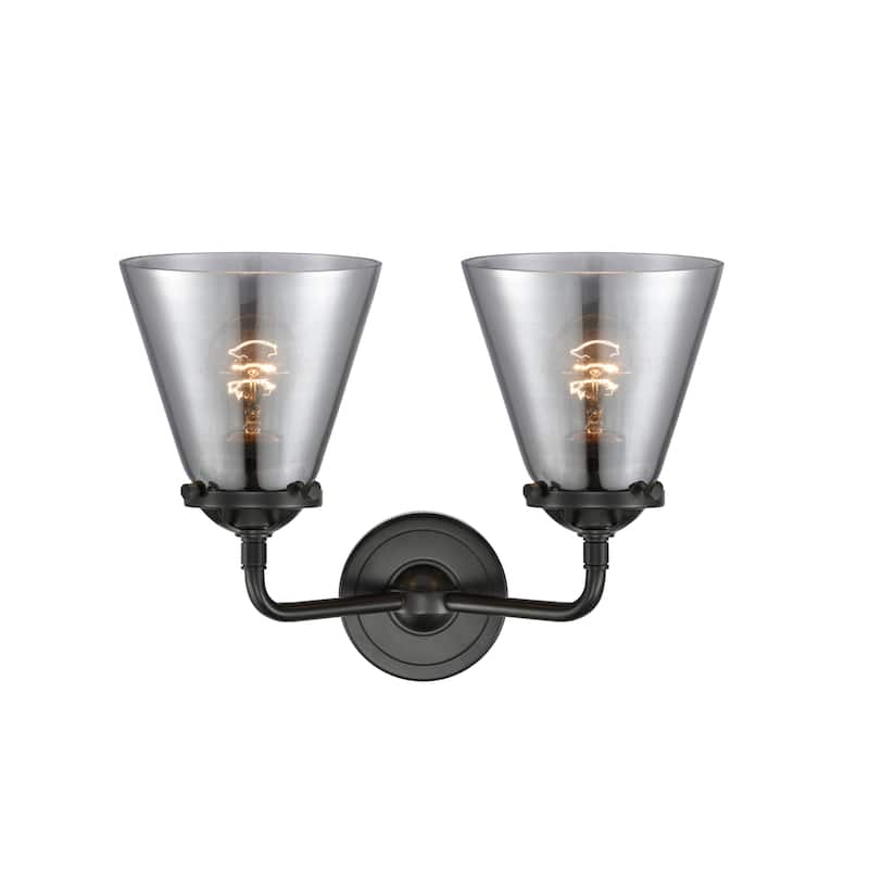 Innovations Lighting Small Cone 2 Light 14" Wide Bathroom Vanity Light