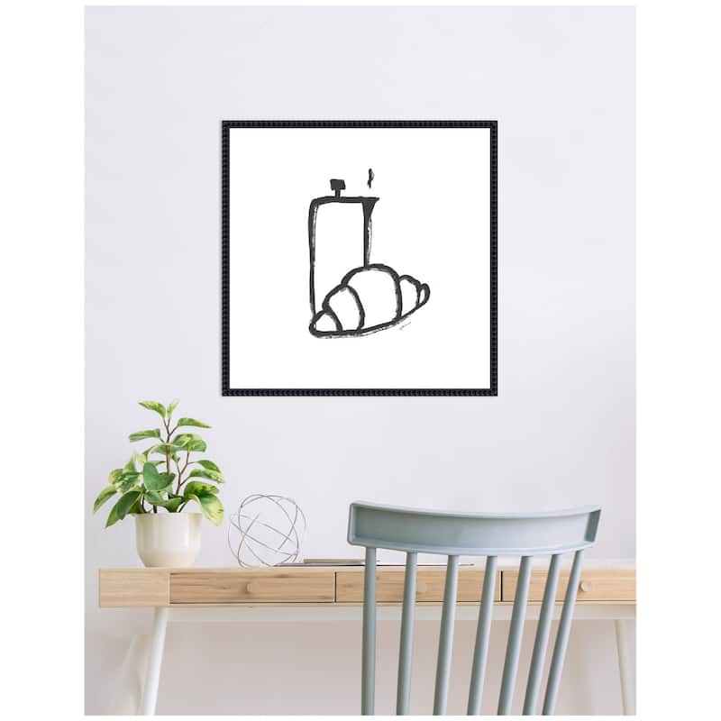 Kate and Laurel Breakfast Club No. 2 by Gabrielly Guedes Framed Canvas Wall Art Print