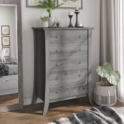 DH BASIC Transitional 5-Drawer Chest by Denhour