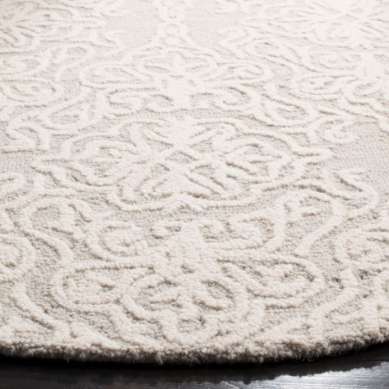 SAFAVIEH Handmade Blossom Mahalia Modern Floral Wool Rug