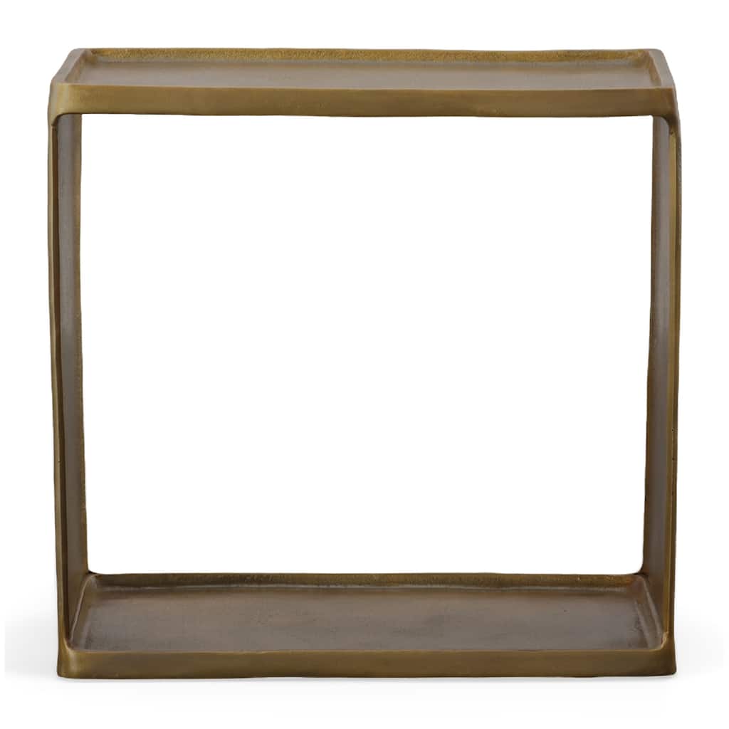 Uttermost Derwent Antique Brass Side Table - 20"W x 19"H x 12"D