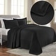 preview thumbnail 15 of 53, Superior Solitaire Cotton Decorative Bedspread Set Black - Full