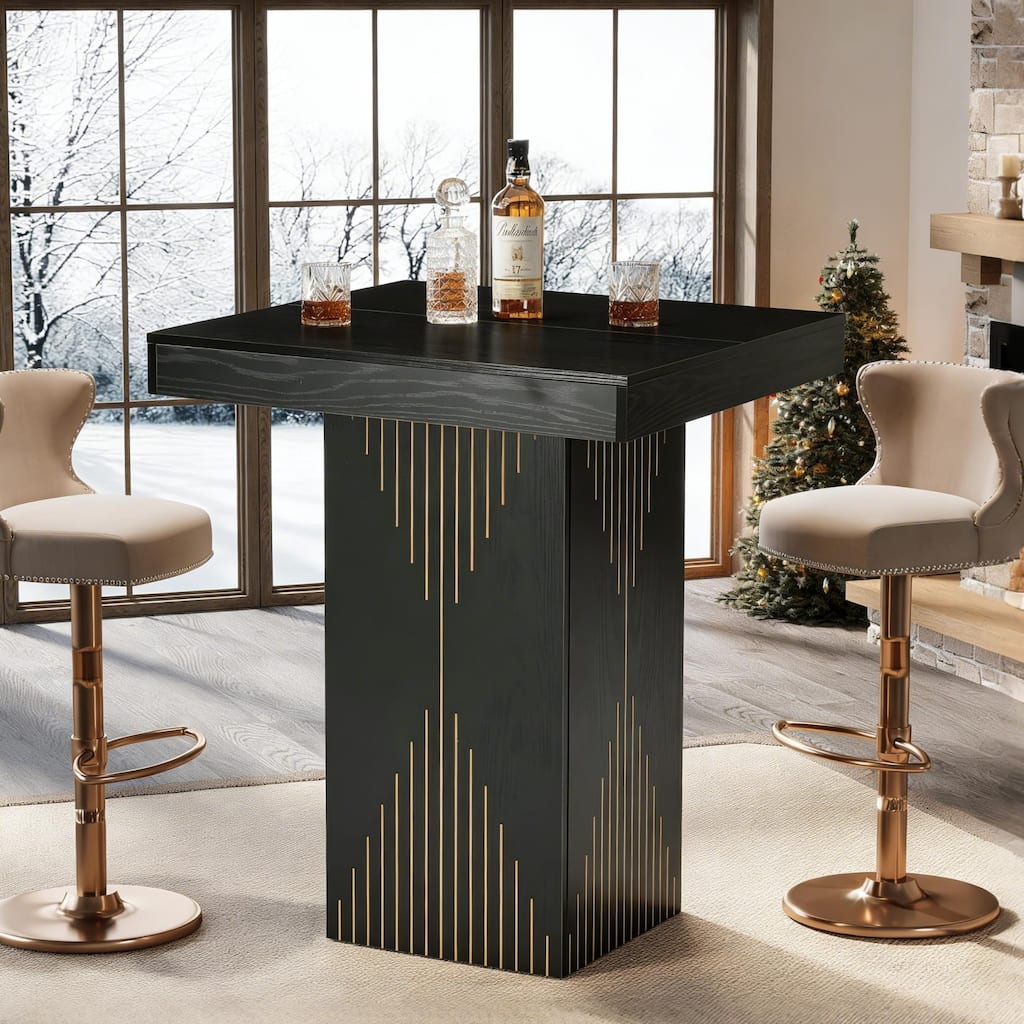 31.5" Square High Top Bar Table - N/A