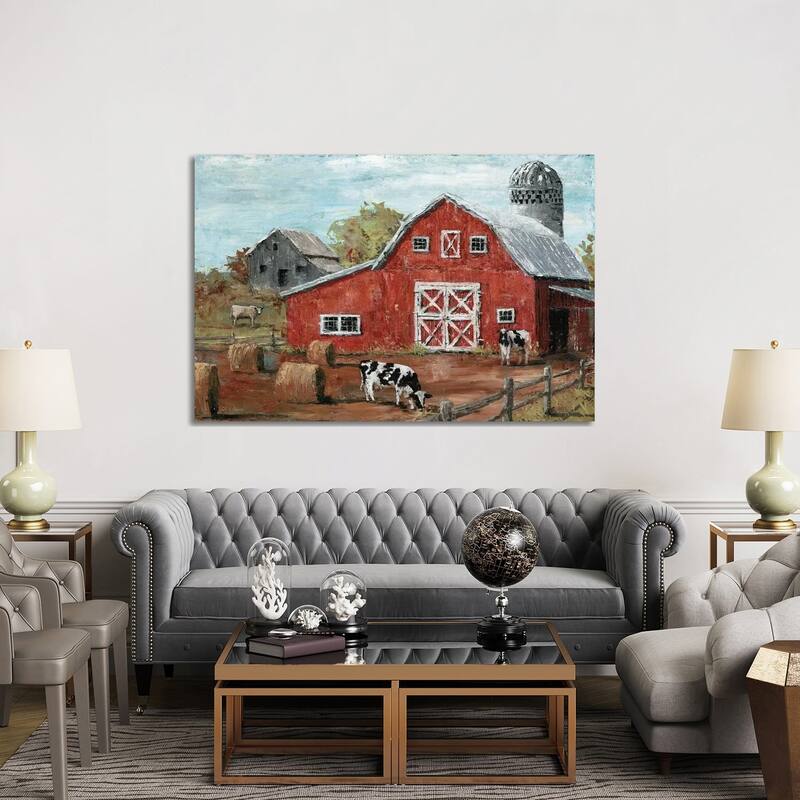 iCanvas "Red Country Barn" by Marie Elaine Cusson Canvas Print
