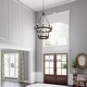 preview thumbnail 19 of 29, Acroma 15-light Farmhouse Black Tiered Chandelier for Dining Room - 27.5 inches