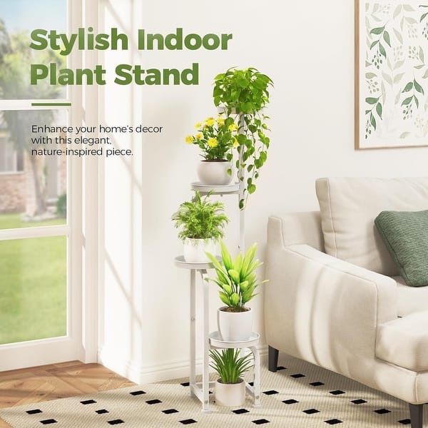 Tall Plant Stand Indoor Outdoor, Corner Metal Flower Pot Stands - Bed Bath  & Beyond - 42768494