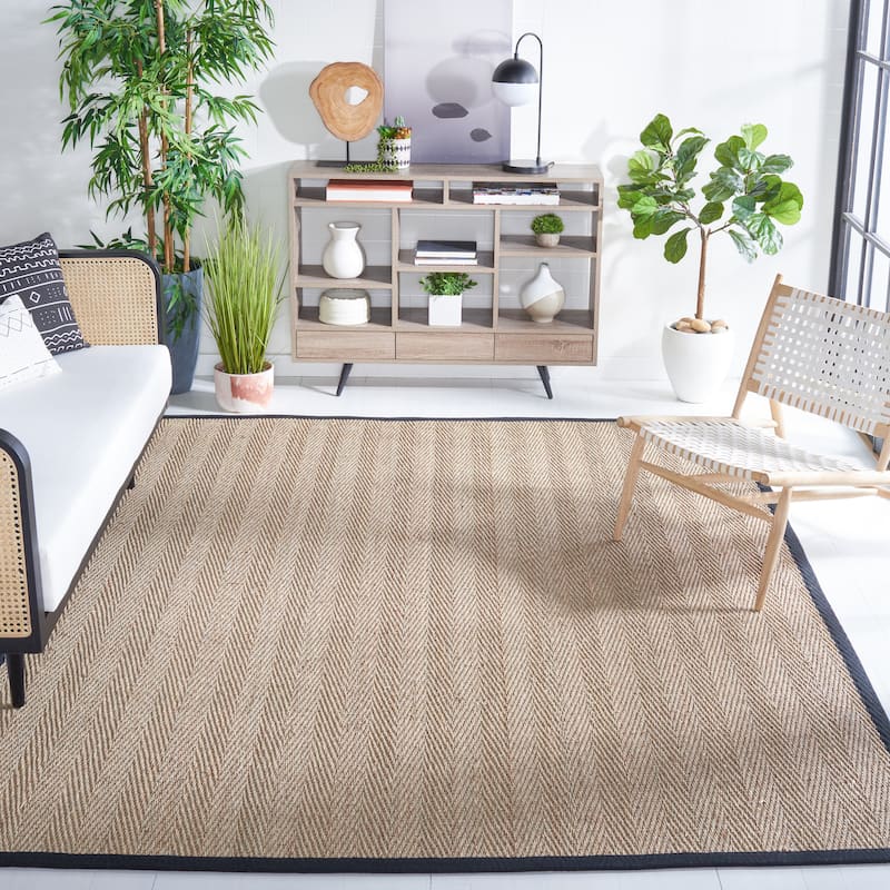 SAFAVIEH Natural Fiber Trilby Herringbone Seagrass Rug