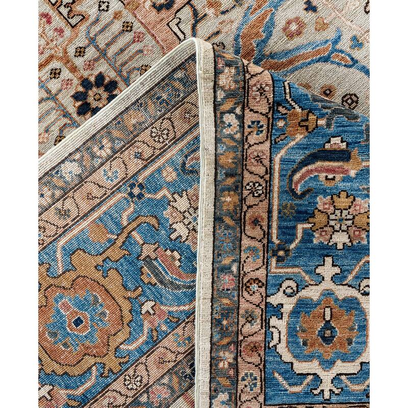 Serapi One-of-a-Kind Hand-Knotted Area Rug - Ivory - 9' 0" x 11' 11"
