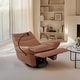 preview thumbnail 21 of 26, Top Grain Italian Genuine Leather Match Swivel Rocker Power Recliner