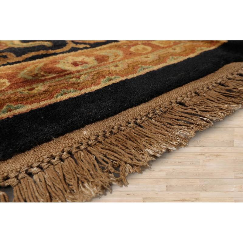 Hand Knotted Agra Charcoal,Sage Wool Traditional Oriental Area Rug - 12' 3'' x 19' 6''