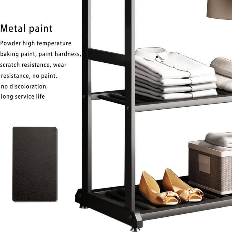 heavy duty clothes rack black clothing racks - 15.8"D x 31.5"W x 67.7"H