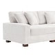 preview thumbnail 70 of 132, 118" W Corduroy L-shape Modular Sectional Sofa with Pillows