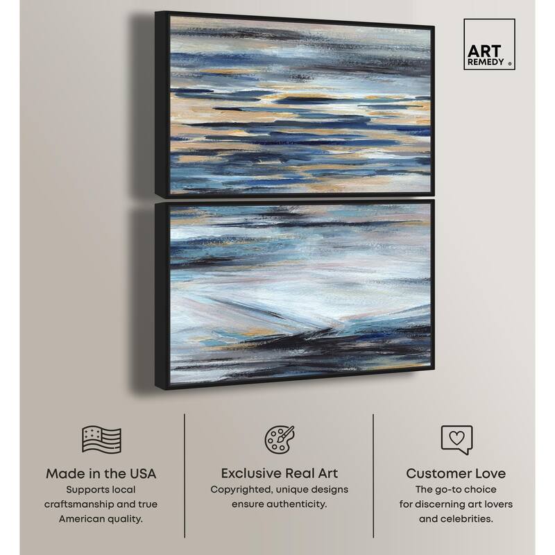 Endless Sea Canvas Set of 2 by Art Remedy