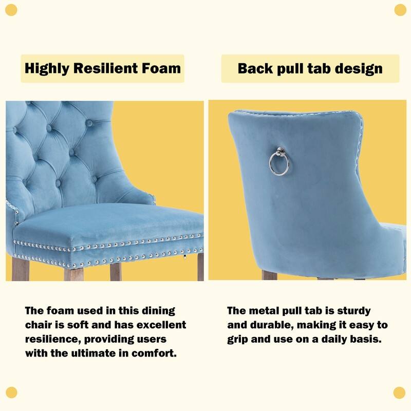 Contemporary Velvet Upholstered Counter Bar Stools Set of 4