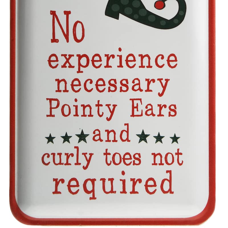 National Tree Company 47 in. Elf Wanted Wall Sign - White - 47 in