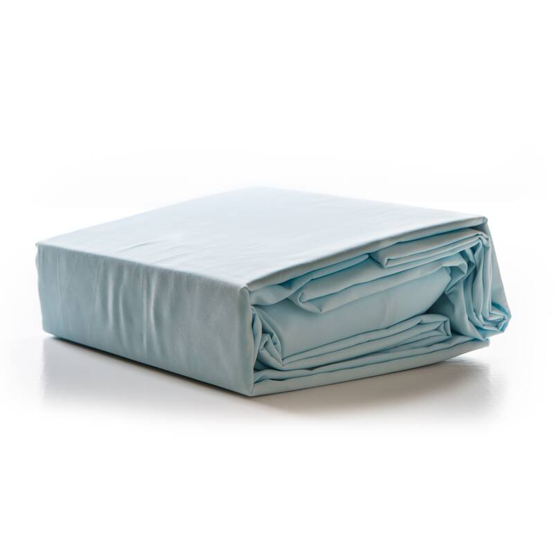 Gouchee Home Microfiber Sheet Set Twin Silver - Double/Full - Baby Blue