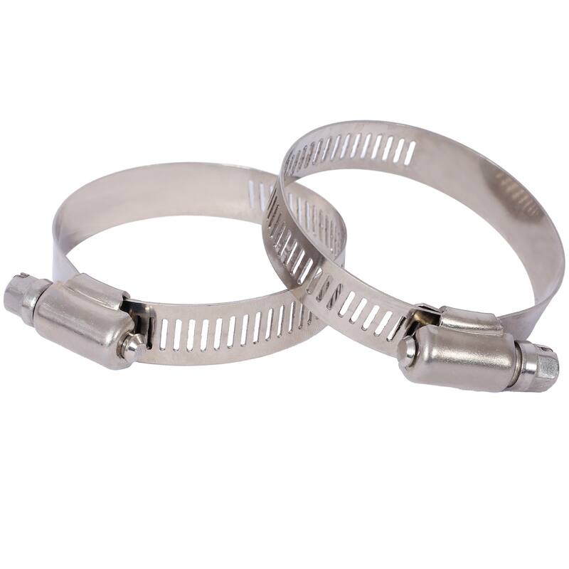 1-1/2" Pool Backwash Hose, Heavy Duty Reinforced PVC with 2 Clamps
