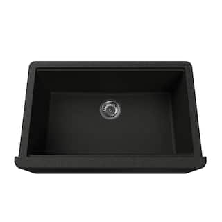 30" Granite Short-Apron Single-Bowl Farmhouse Kitchen Sink