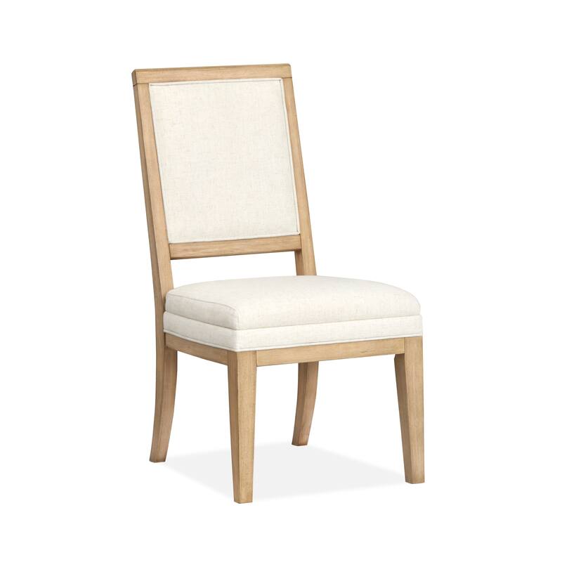 Magnussen Home Coventry Honey Maple Upholstered Side Chair Two Pack - 20''W x 23.63''D x 37.88''H