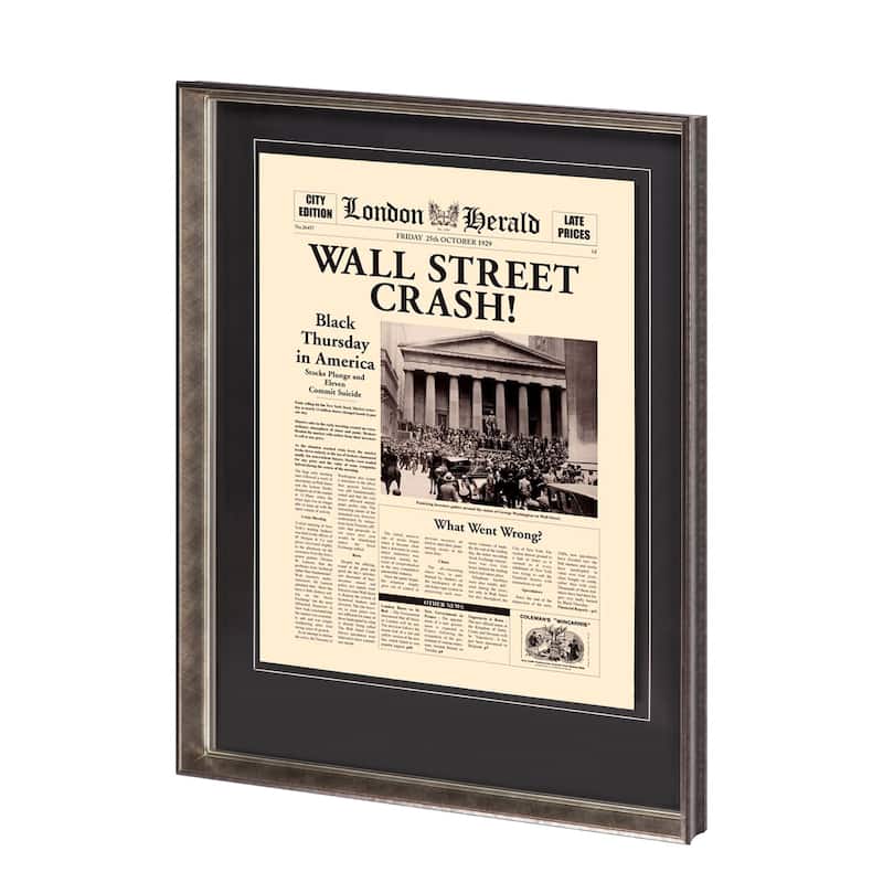 Wall Street Crash Framed Art Print