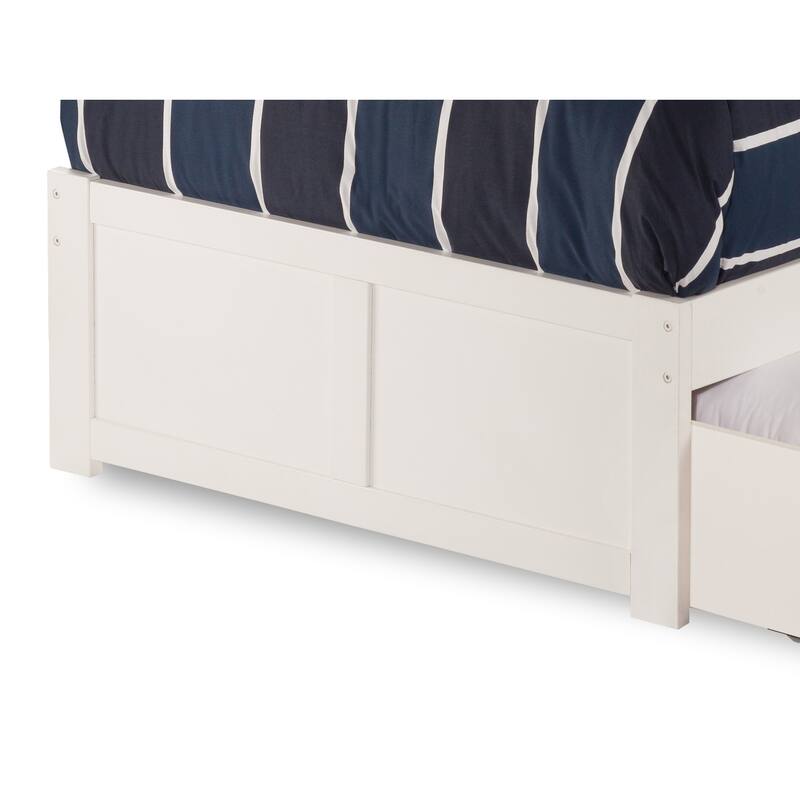 Platform Bed - Storage Bed with Flat Panel Footboard & USB Charger