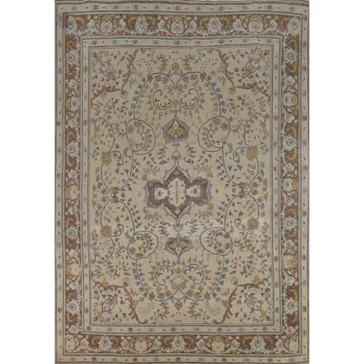 Tabriz Persian Area Rug Traditional Handmade Wool Carpet - 8'0"x 10'7"