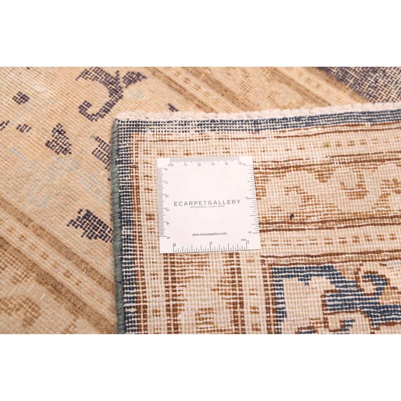 ECARPETGALLERY Hand-knotted Antalya Vintage Dark Grey Wool Rug - 8'6 x 13'1