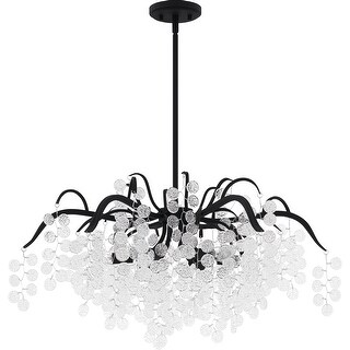 Maple 6-Light Earth Black Chandelier