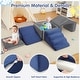 preview thumbnail 2 of 17, 6PCs Indoor Toddler Climbing Blocks with Ball Pit, Foam Soft Playset for Crawl Activity with Slide Stairs and Ramp