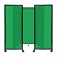preview thumbnail 131 of 129, Room Divider 360 Folding Portable Partition - Polycarbonate Green Poly - 6' H x 8'6" W