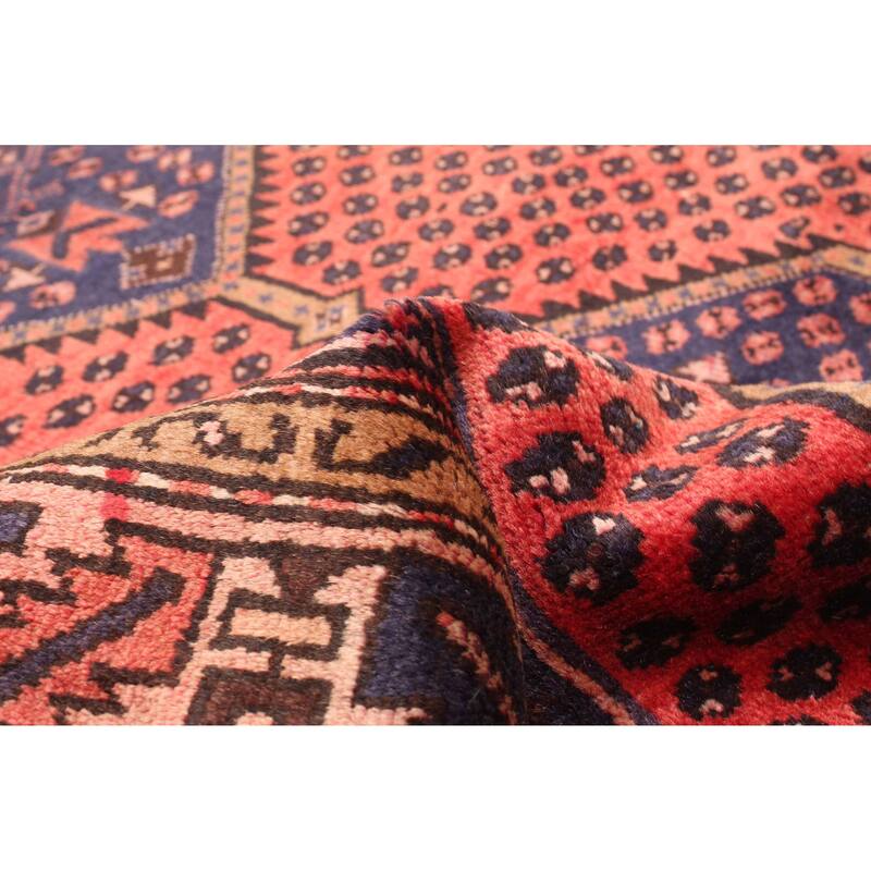 ECARPETGALLERY Hand-knotted Andelz Red Wool Rug - 3'5 x 9'10