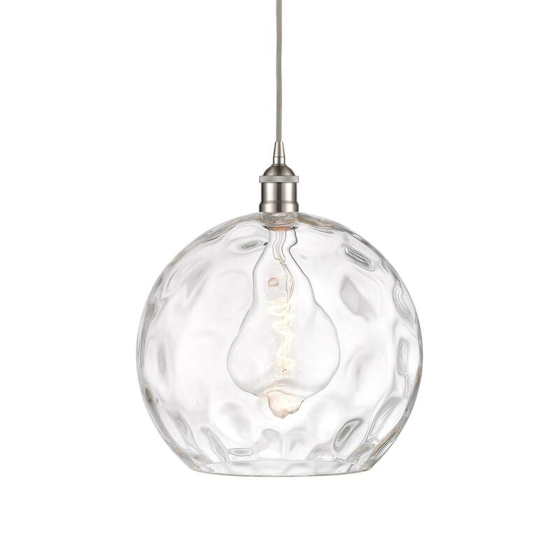 Innovations Lighting 616-1P-16-13 Athens Pendant Athens 13" Wide - Brushed Satin Nickel / Clear Water Glass